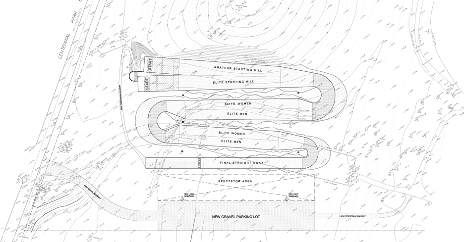 BMX Supercross Track Legacy Project by Kleinfeldt Mychajlowycz Architects for 2015 Toronto Pan Am Games
