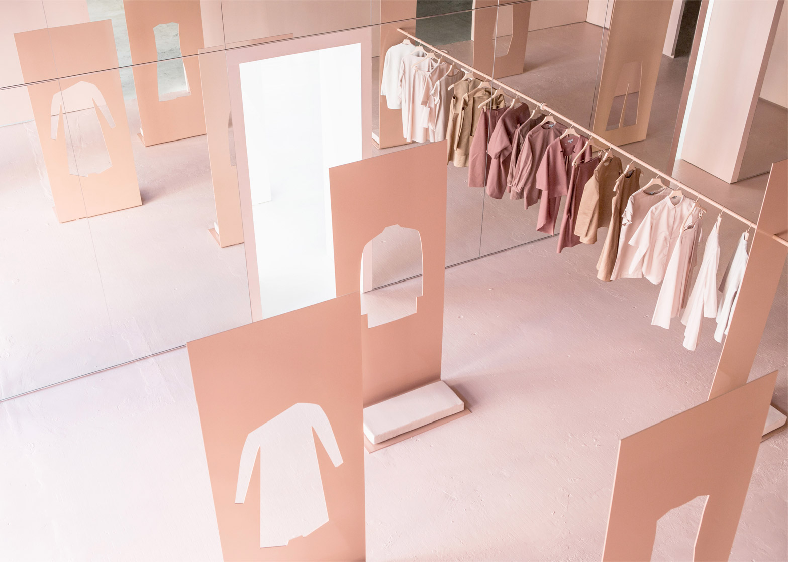 Snarkitecture uses and mirrors for COS pop-up store
