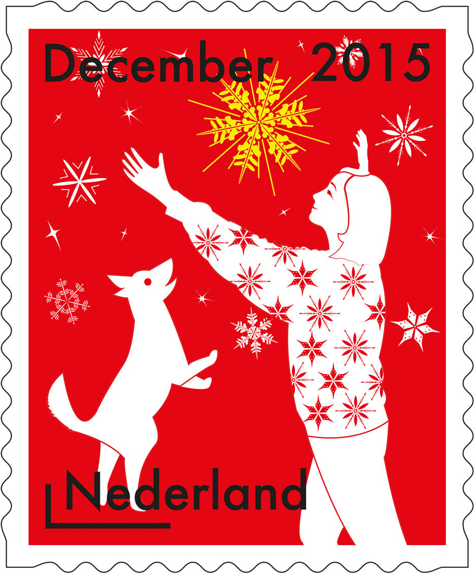 PostNL Christmas stamps by Tord Boontje