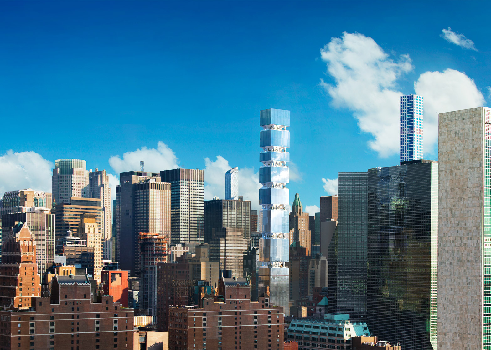 ODA proposes a Manhattan skyscraper with sky gardens