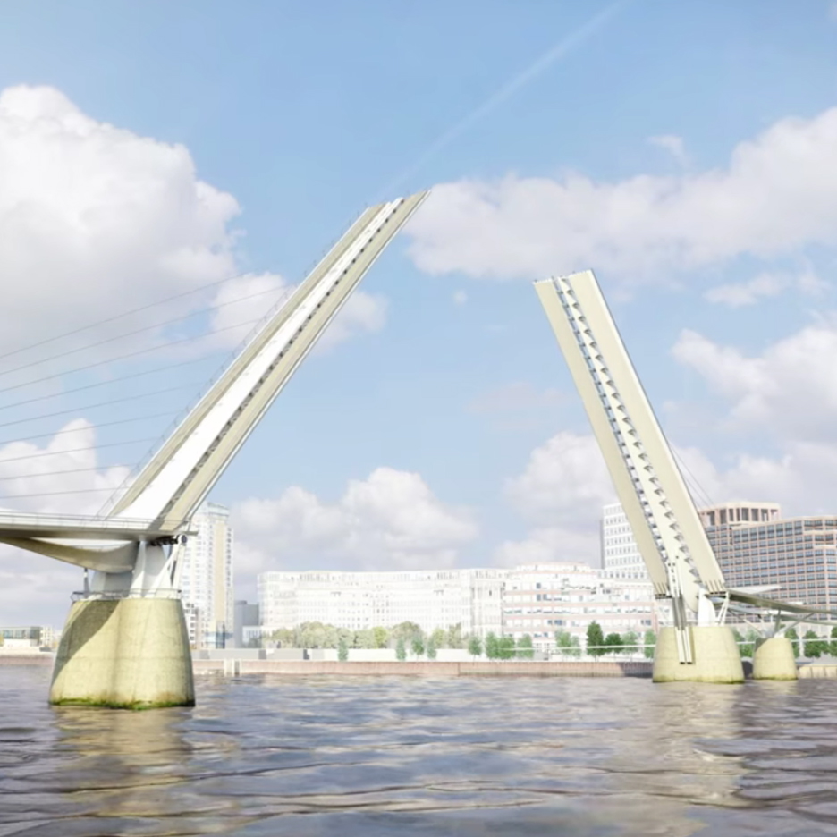 London pedestrian and cycle bridge proposal by reForm
