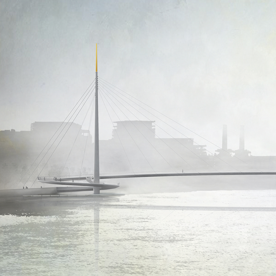 Pedestrian and cycle bridge by Bystrup