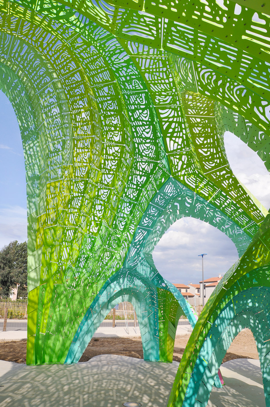 Pleated Inflation by Marc Fornes in Argeles, France
