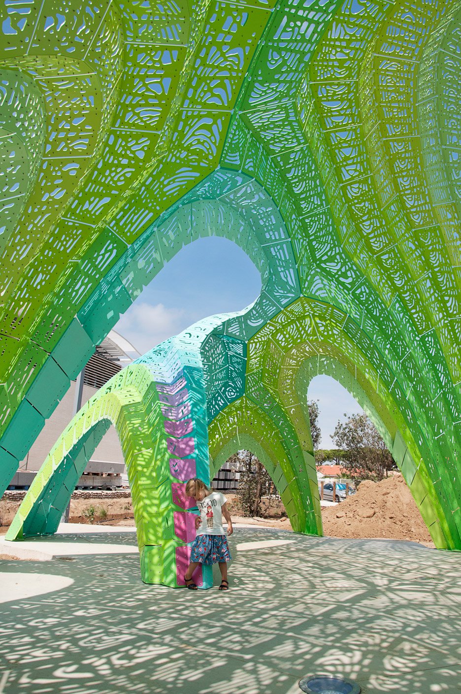 Pleated Inflation by Marc Fornes in Argeles, France