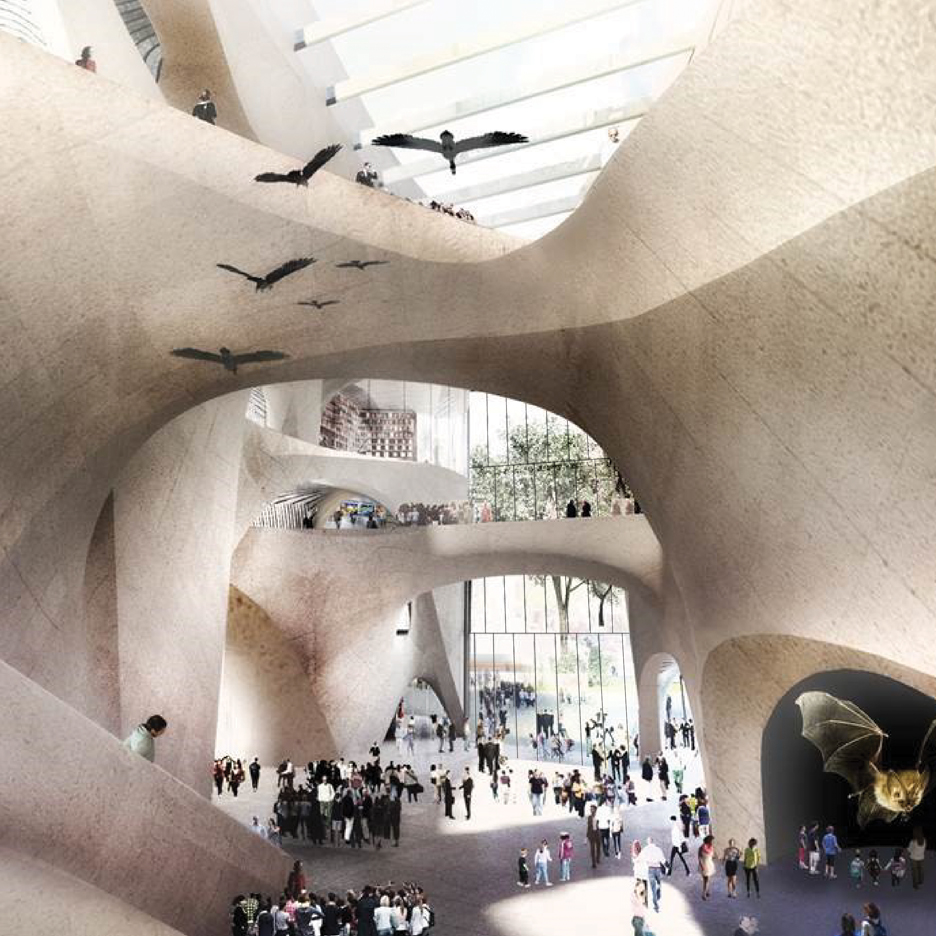 Studio Gang designs curving concrete expansion to New York's Natural History Museum