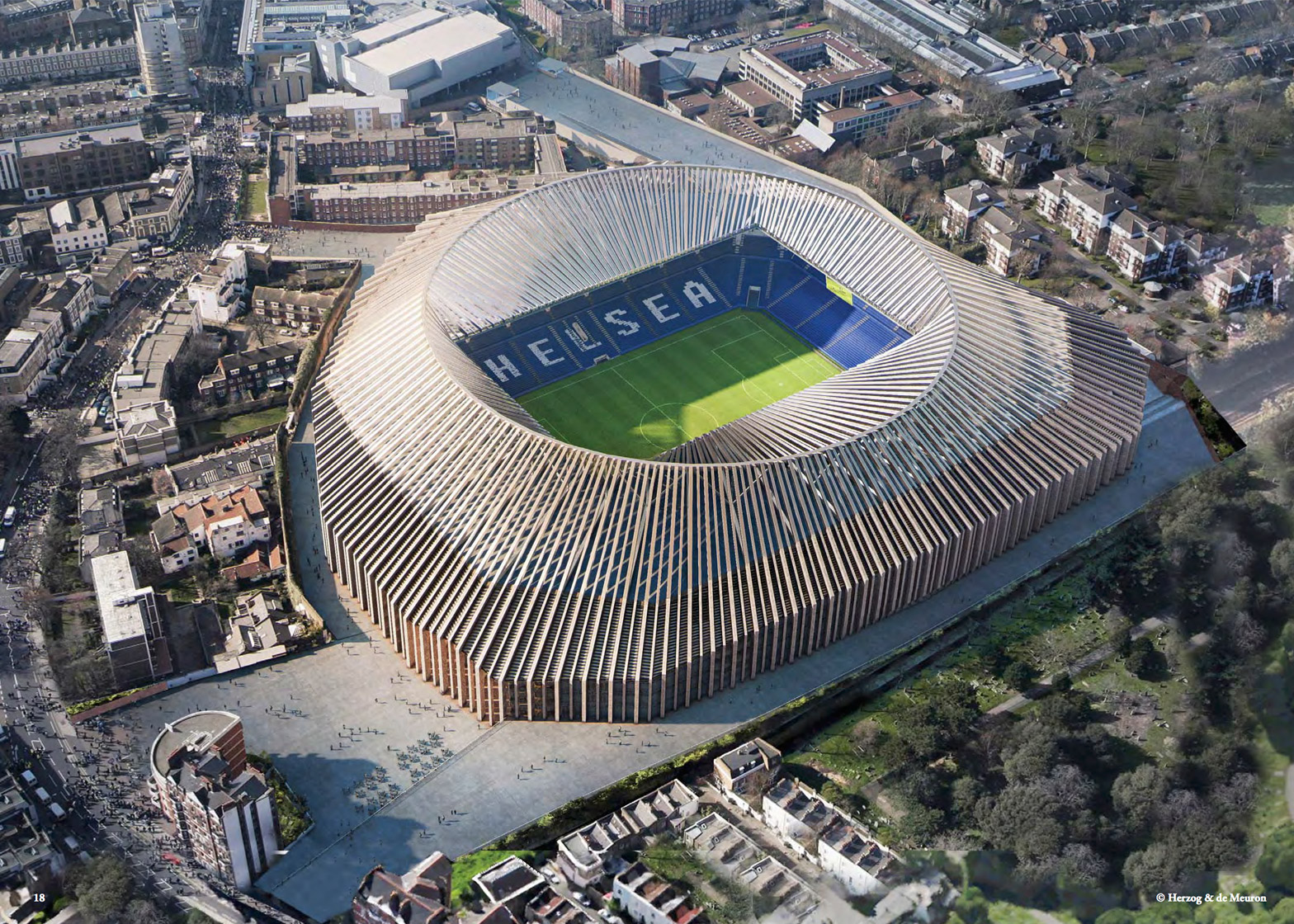 Stamford Bridge Chelsea Stadium model 