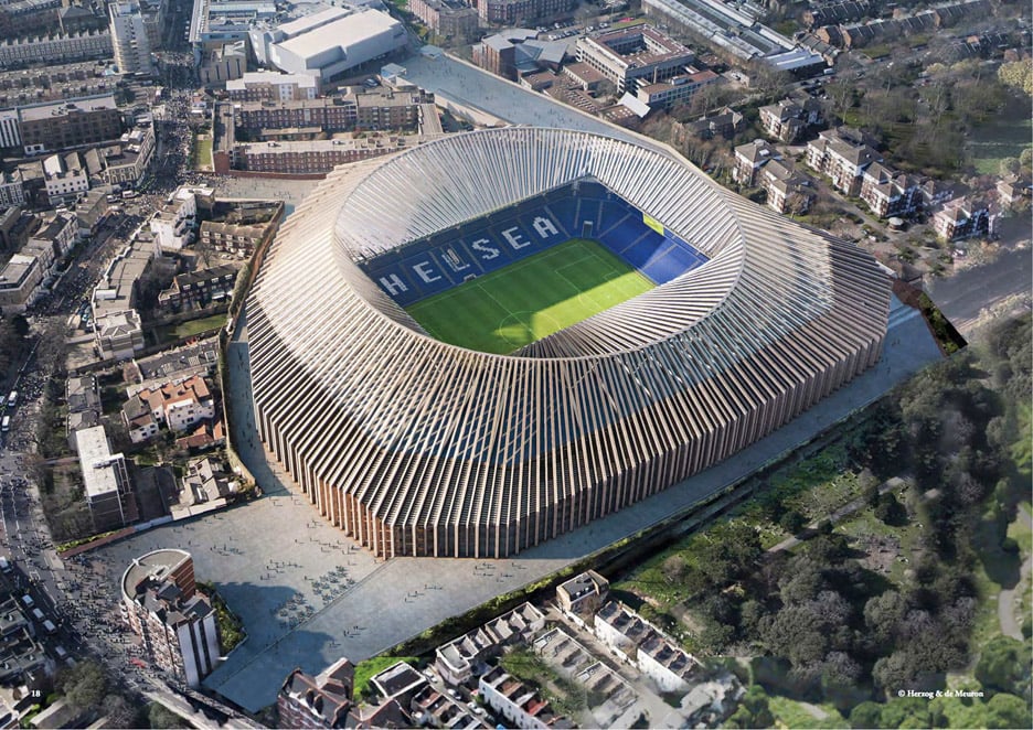 Herzog &amp de Meuron submits plans for Chelsea football stadium redesign