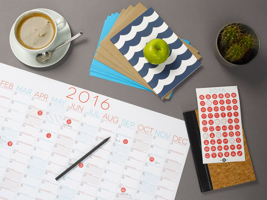 2016 wall planner by Evermade
