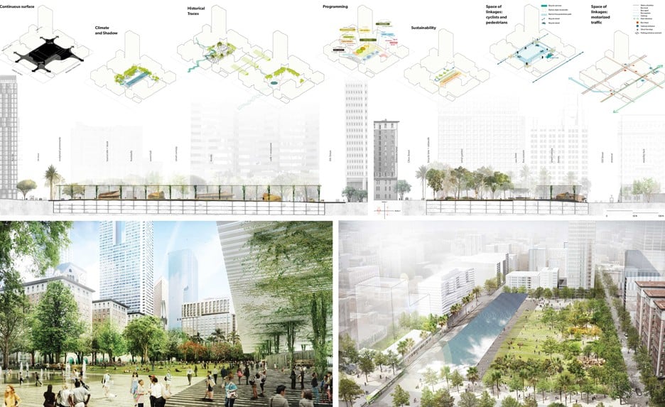 Pershing Square redesign for LA