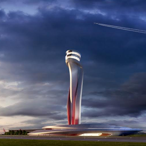 Pininfarina and AECOM win competition for air-traffic control tower at Istanbul New Airport