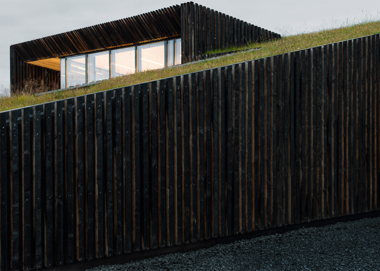 Pk Arkitektar S Icelandic Cottages Have Burnt Timber Cladding