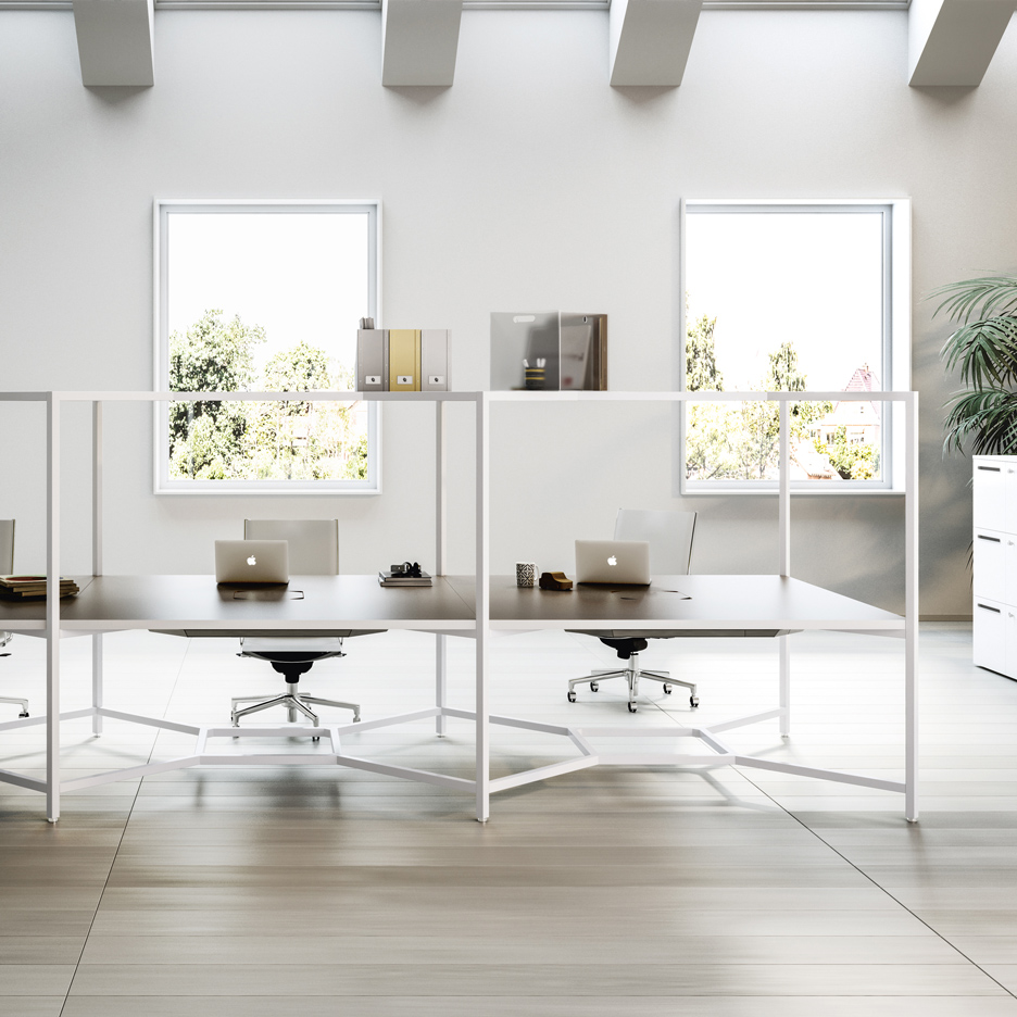 Hub office furniture system by Fantoni