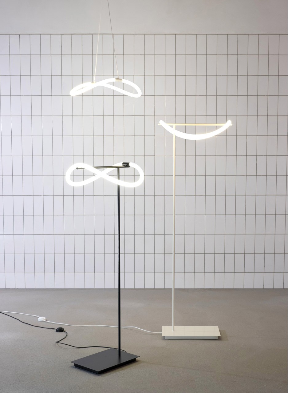 Levity lights by Studio Truly Truly feature flexible looped LEDs