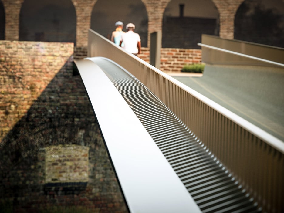 uper-thin footbridge at Kings Cross by Moxon Architects