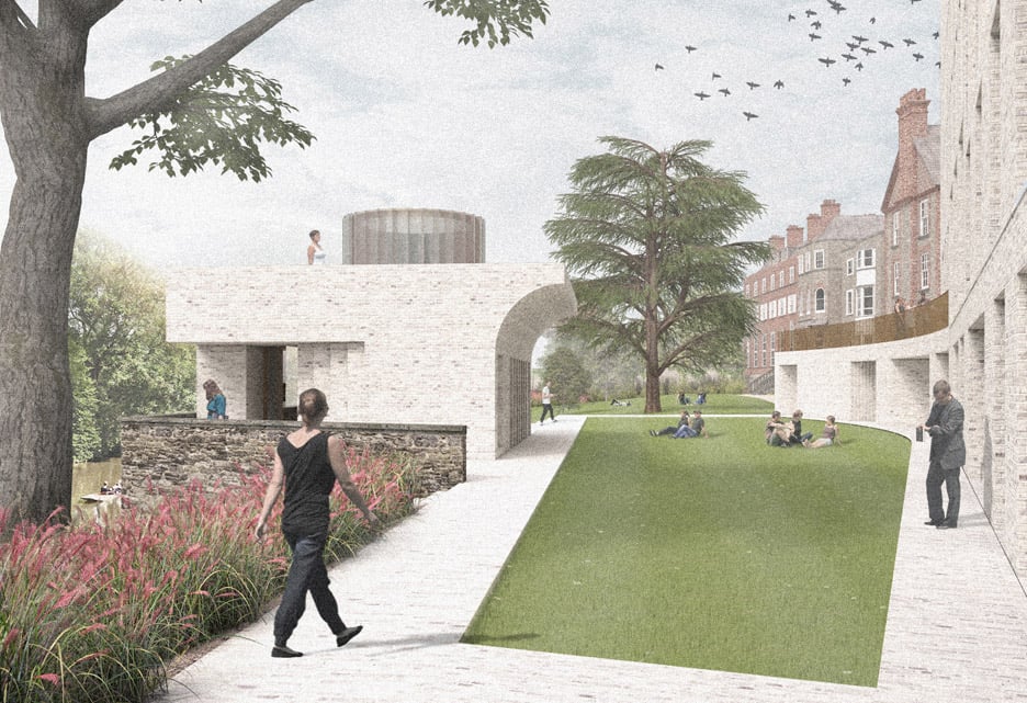 Hall McKnight's concept for an extension to St Hilda's College in Oxford