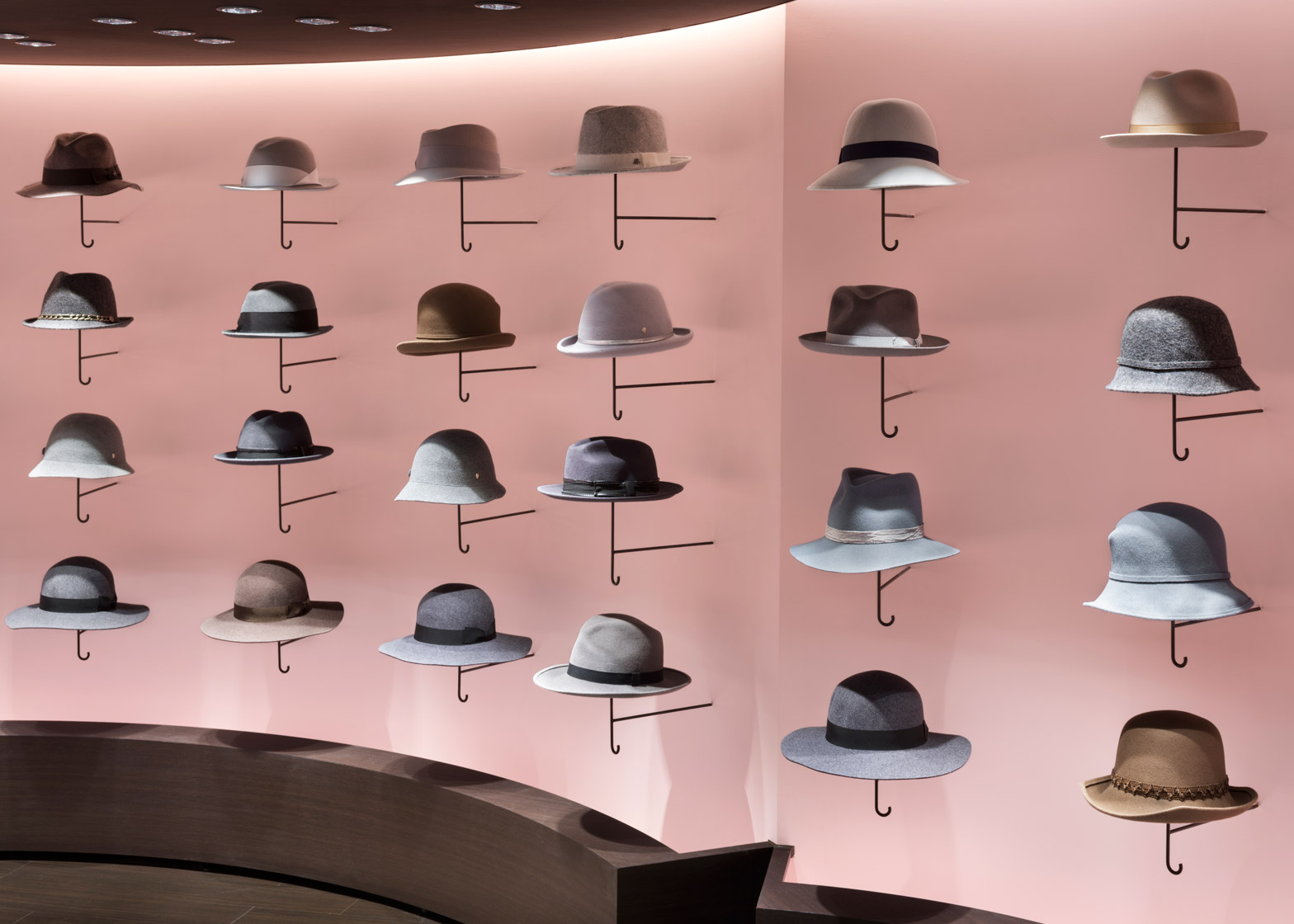 Nendo womenswear hat departments at
