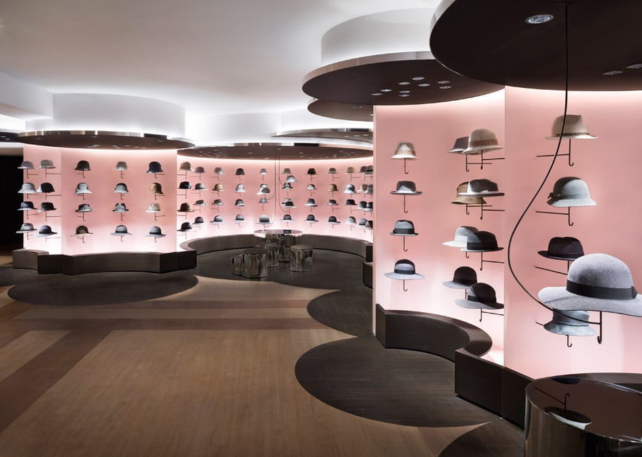 Nendo overhauls womenswear and hat departments at Seibu Shibuya department store in Japan