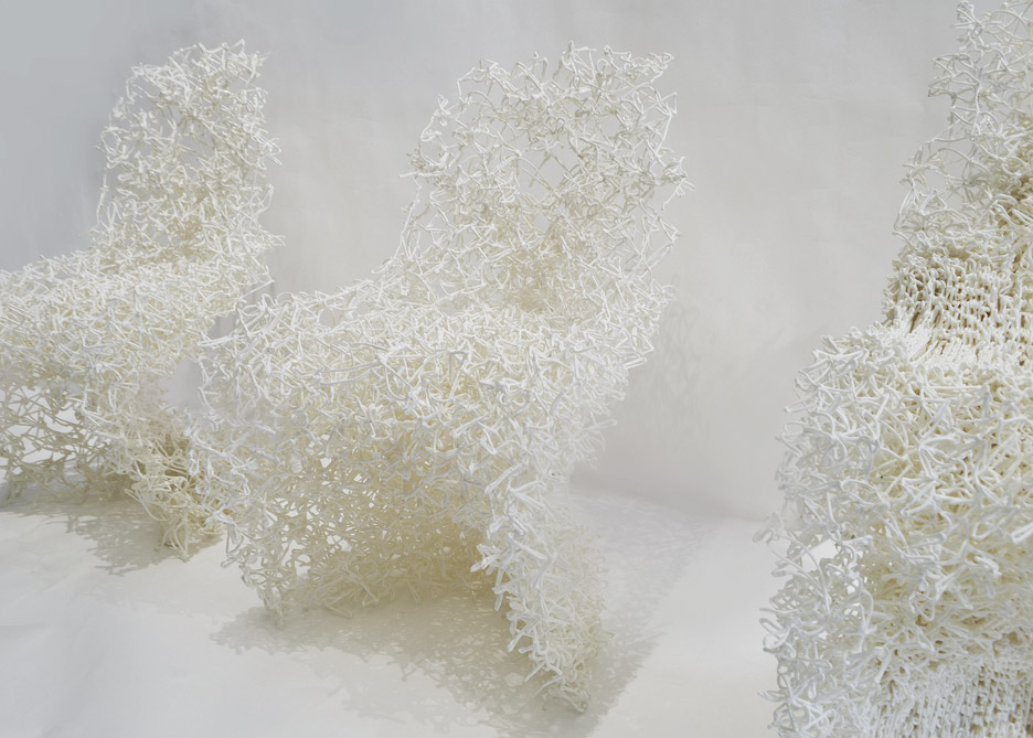 3D-printed chair by The Barlett UCL students