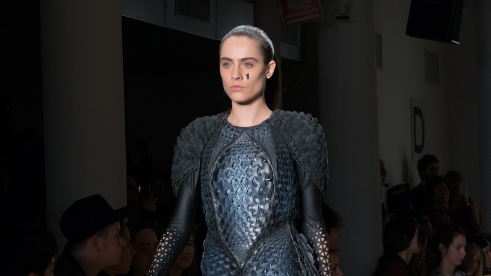 Fashion label Threeasfour unveils pair of 3D-printed dresses