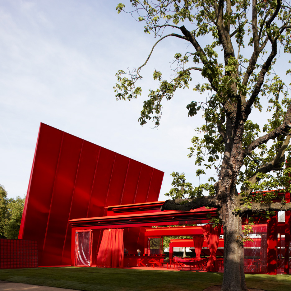 Jean Nouvel's Serpentine Gallery Pavilion in 2010 was "the first to really use colour"