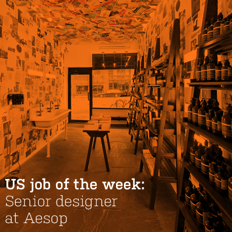 US job of the week: senior designer at Aesop