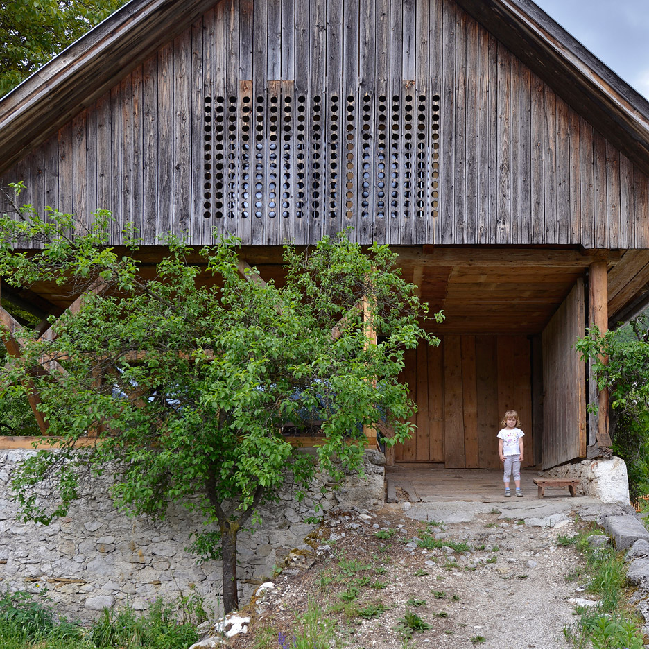Studio Carniolus film shows OFIS Arhitekti's Alpine Barn Apartment in Slovenia