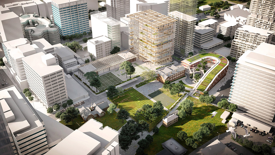 Grimshaw's new plans for high-rise school complex on Sydney's outskirts