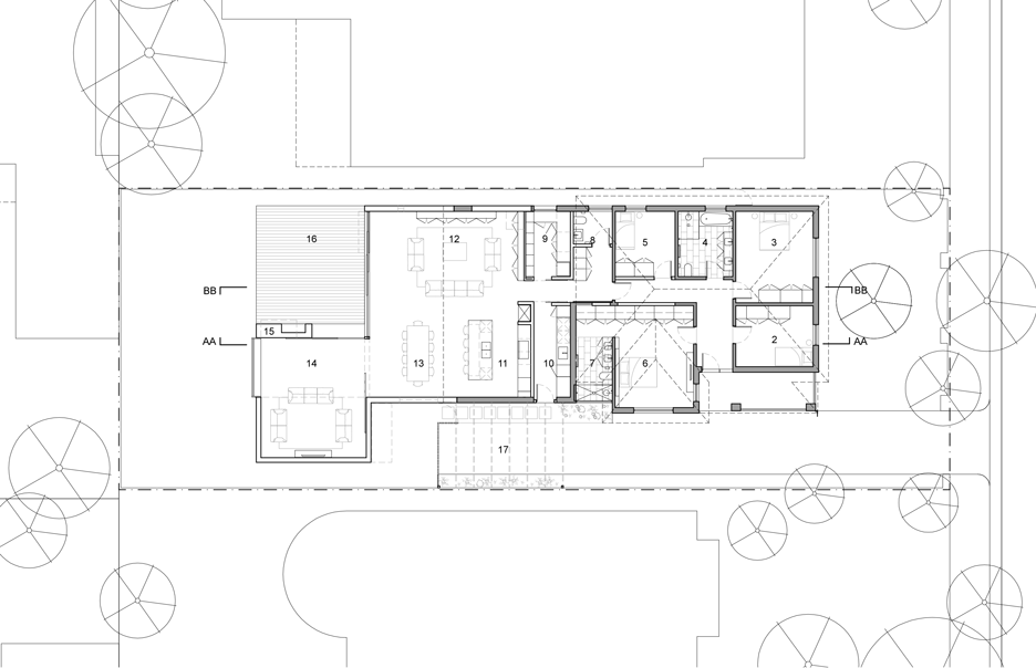 Plan of Hoddle House in Melbourne by Freadman White