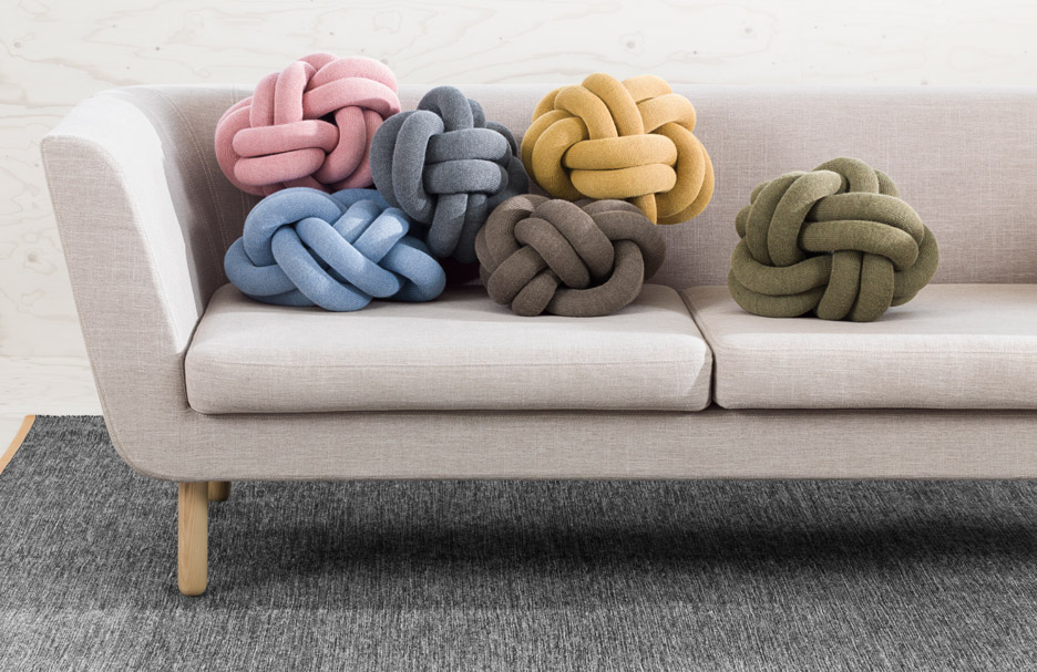 Knot cushion for Design House Stockholm