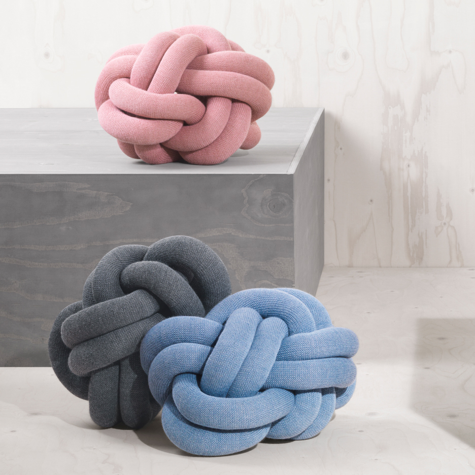 Design House Stockholm puts Ragnheiður Ösp Sigurðardóttir's Knot cushion into production