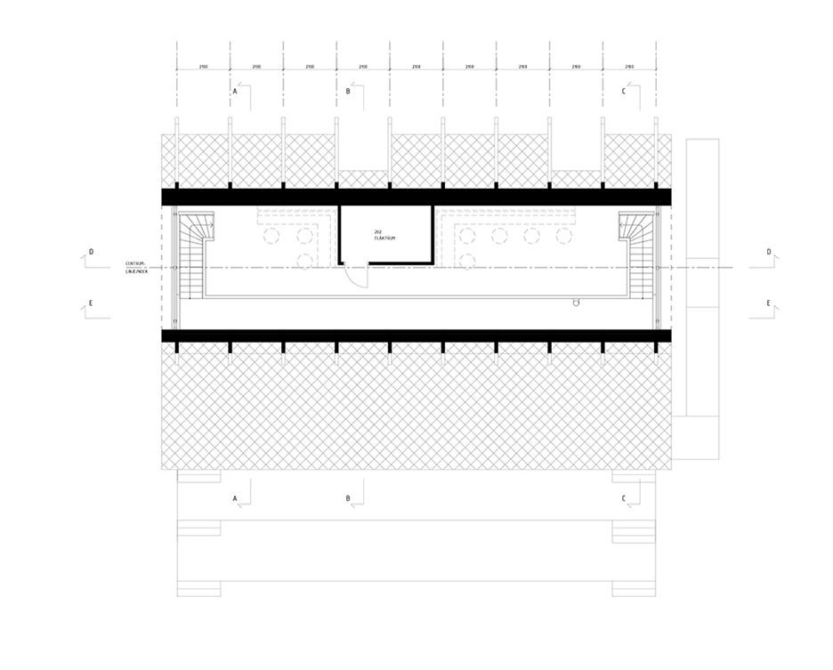 First floor plan of Bjork Mountain Restaurant in Hemavan Sweden by Murman Architects