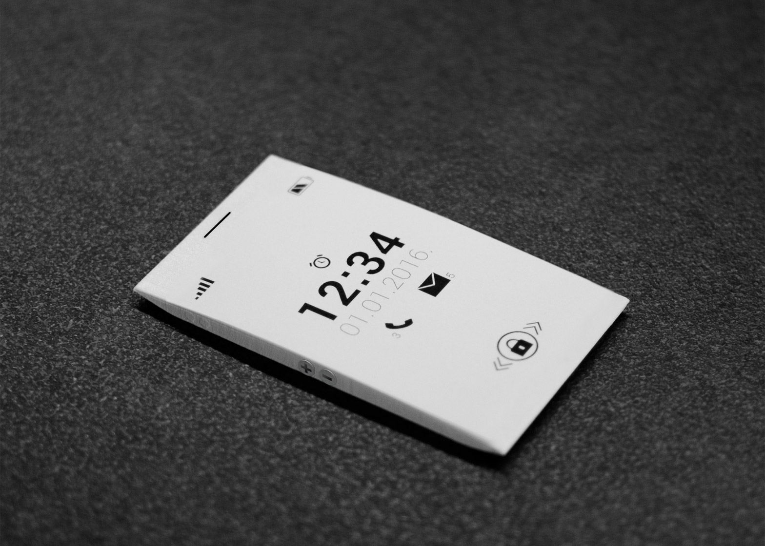 Badass e-ink O phone by Alter Ego Architects eschews apps