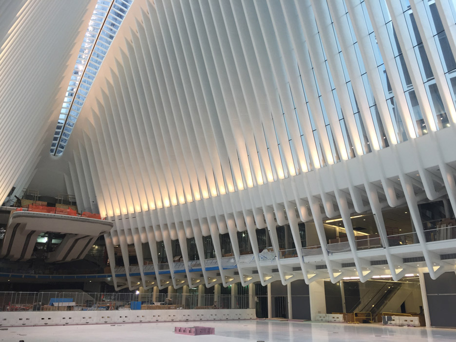 The World Trade Center Transportation Hub by Santiago Calatrava