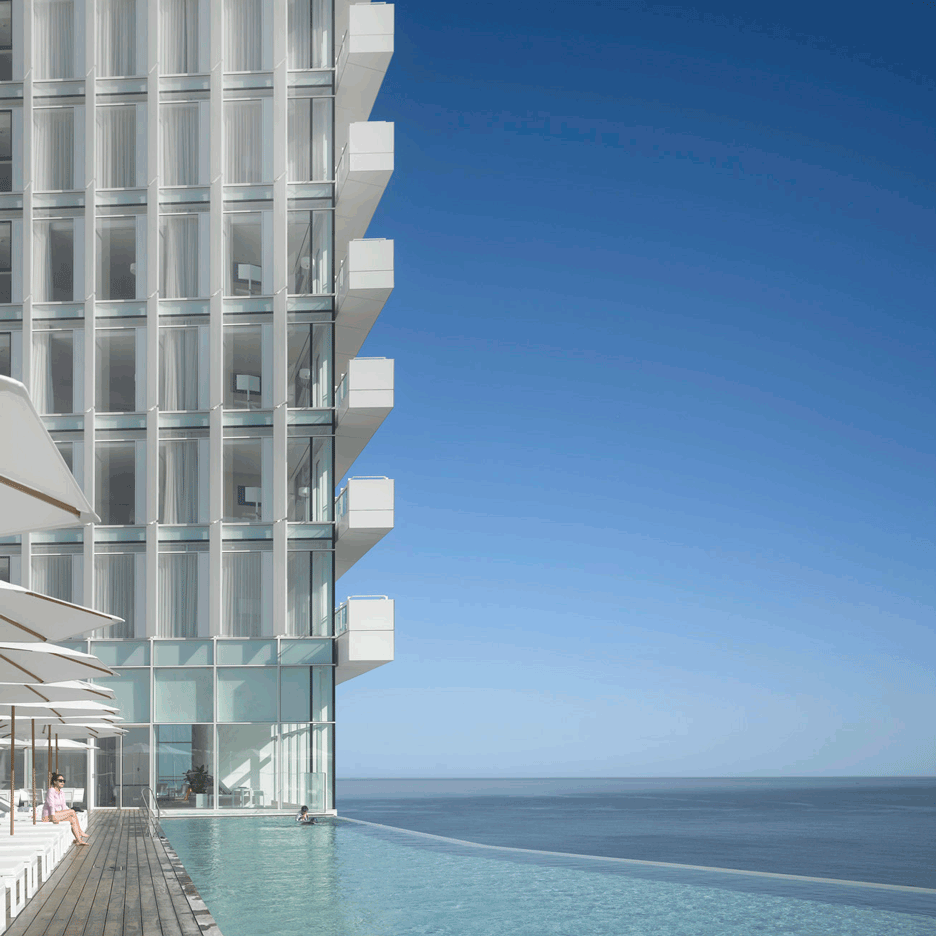 Richard Meier's first project in South Korea is a waterfront hotel for the Winter Olympics