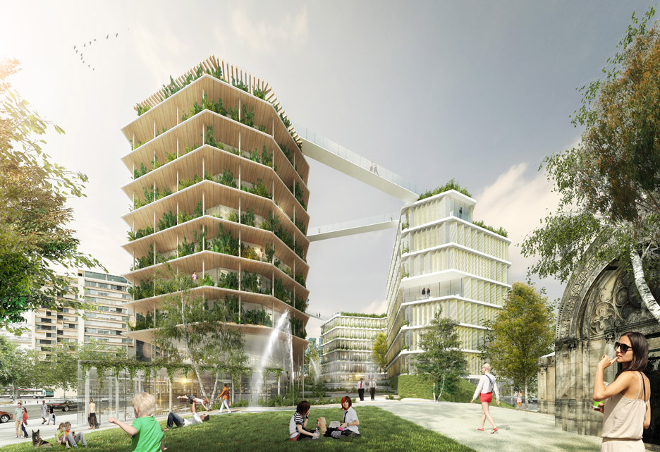 Ternes-Villiers, La Ville Multi-Strate by Jacques Ferrier Architectures, Chartier Dalix Architectes, SLA Paysagistes