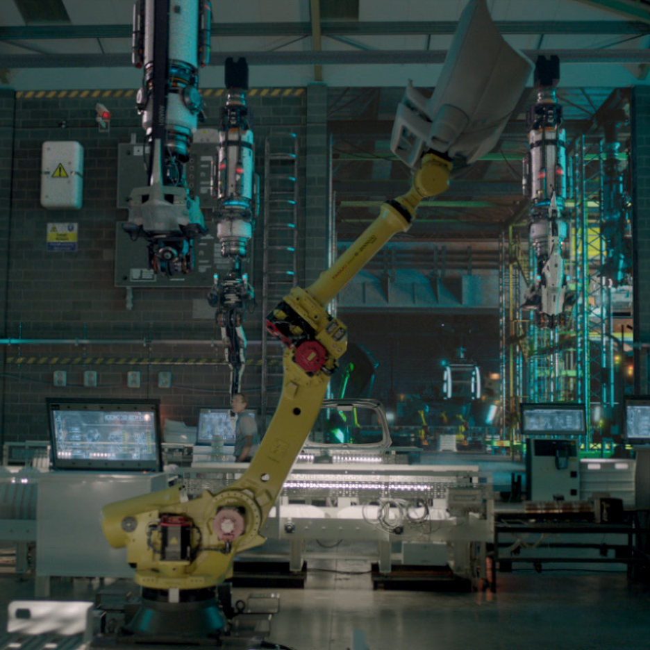 Factory Fifteen's latest movie features a futuristic car factory taken over robots