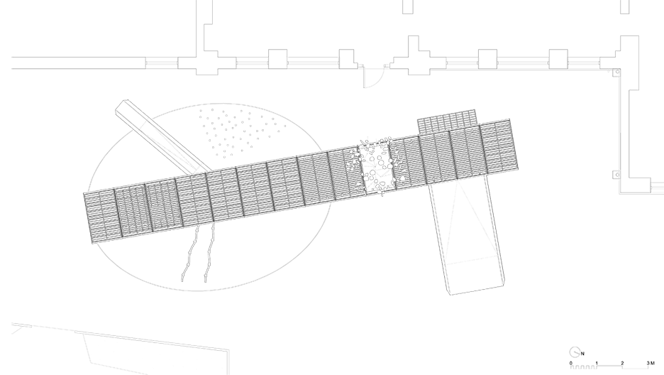 Plan of the Chisenhale Primary School Playground by Asif Khan in East London, UK
