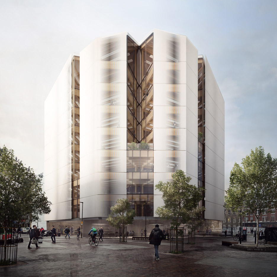 Shoreditch office by Waugh Thistleton will show off innovative timber structure