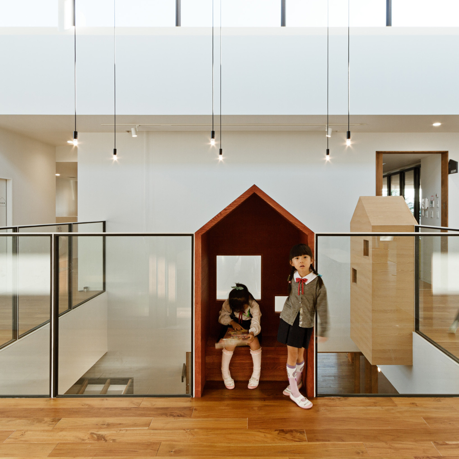 Hibino Sekkei and Youji no Shiro's kindergarten features house-shaped reading nooks