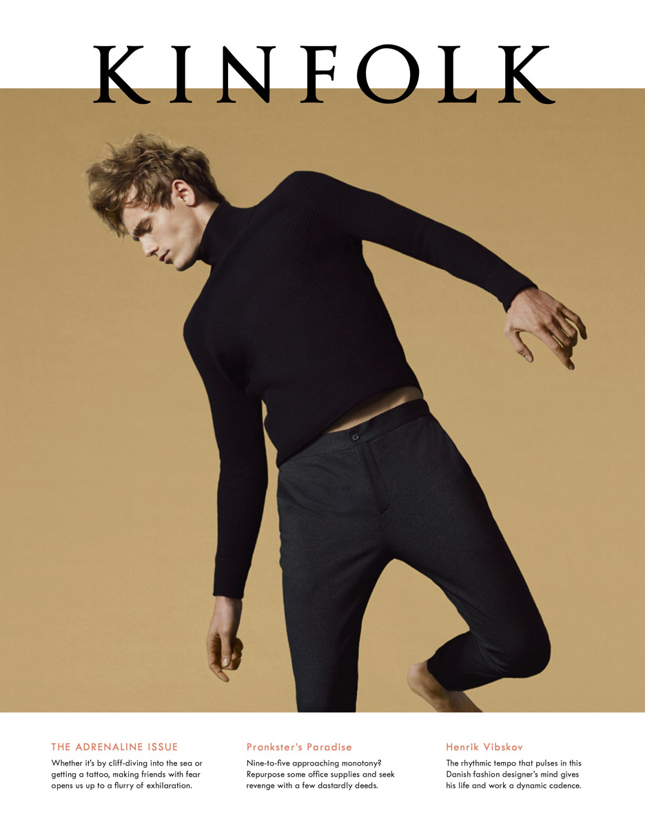 The cover of Kinfolk Issue 19, The Adrenaline Issue