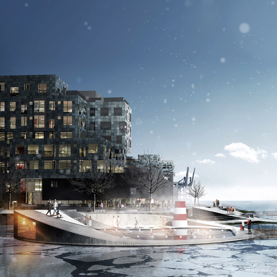 CF Møller plans Copenhagen harbour baths that will double as school classrooms