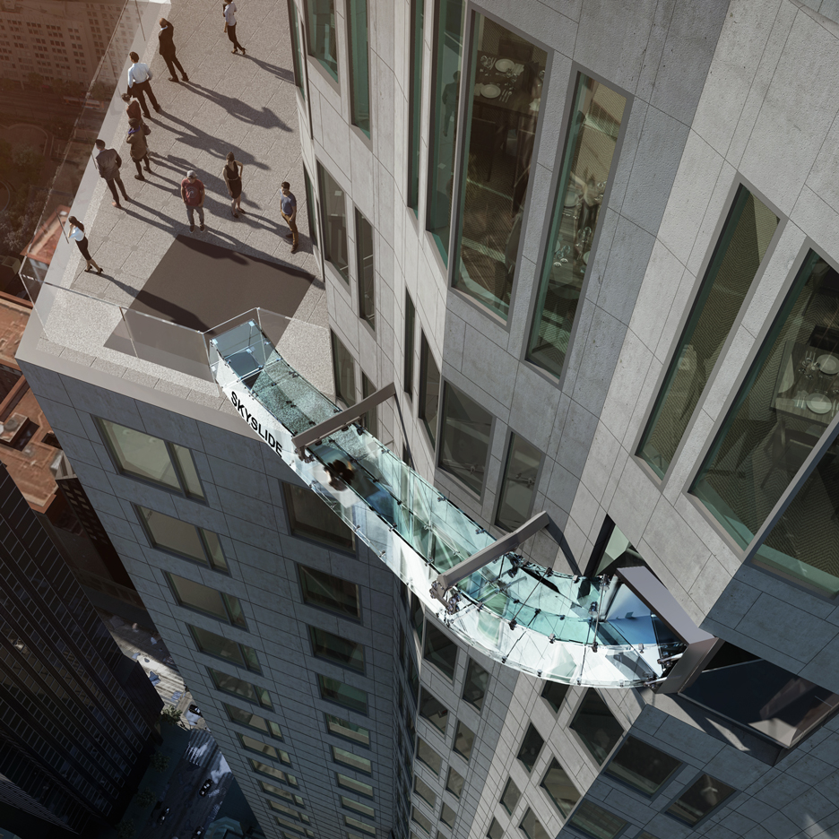 Glass Skyslide to be added to exterior of California's tallest skyscraper