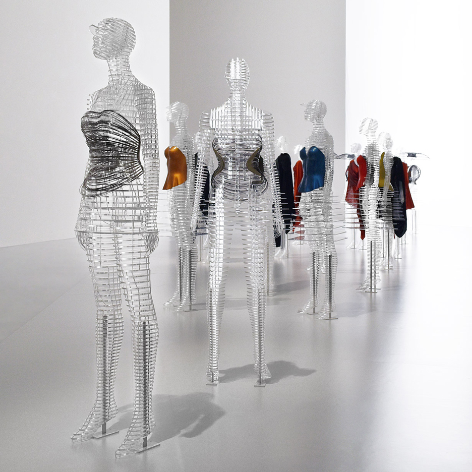 Tokujin Yoshioka creates transparent mannequins for Issey Miyake exhibition