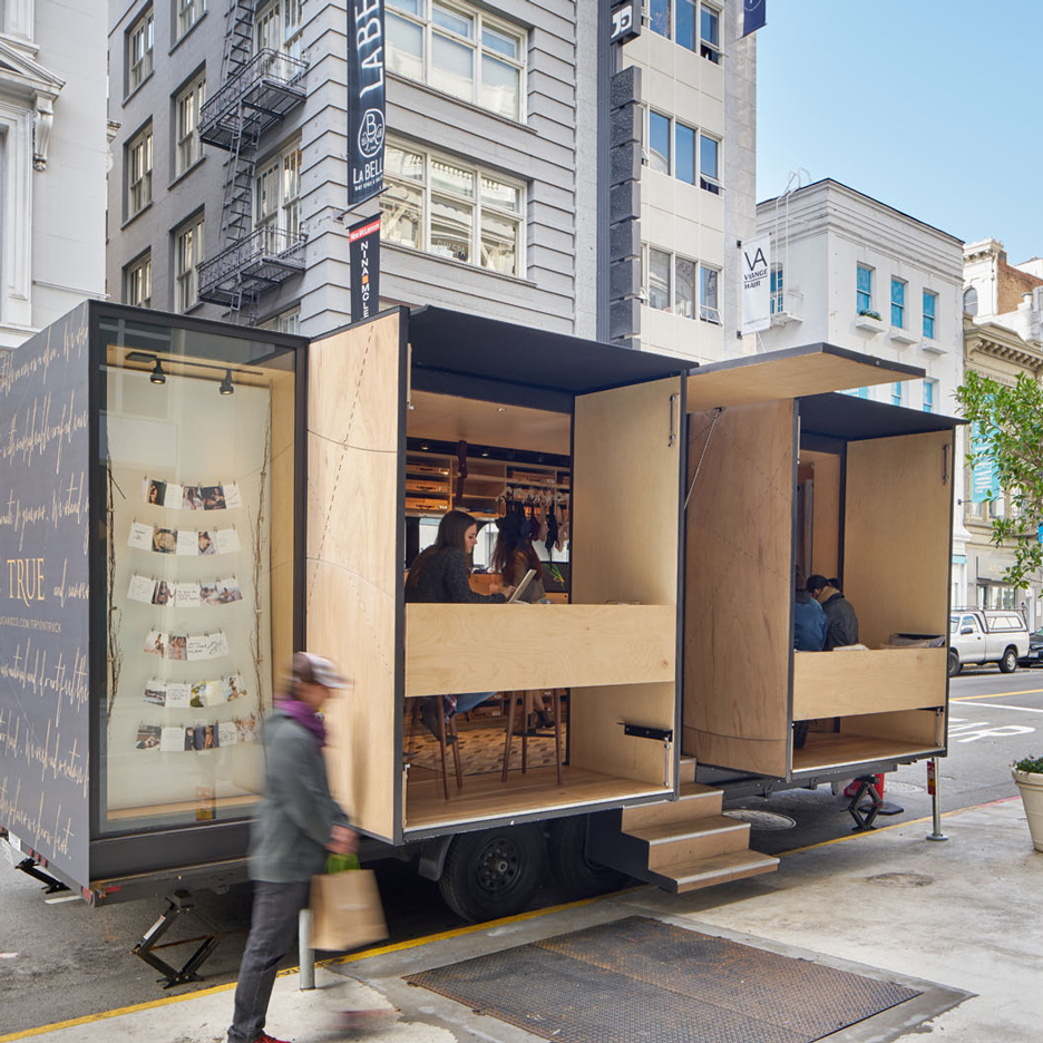 Mobile lingerie shop by SAW and MOA designed to travel across the US