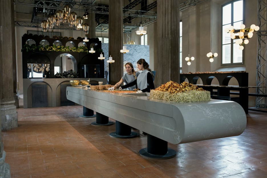 The Restaurant by Tom Dixon for Caesarstone in Milan 2016