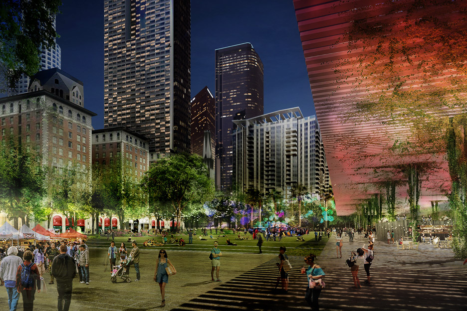Agence Ter and Team Pershing square renovation proposal architecture news Los Angeles LA USA