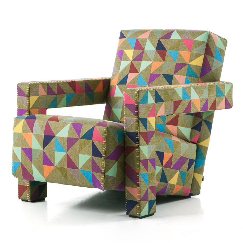 Bertjan Pot designs bespoke Jacquard textile for Cassina's iconic Utrecht armchair