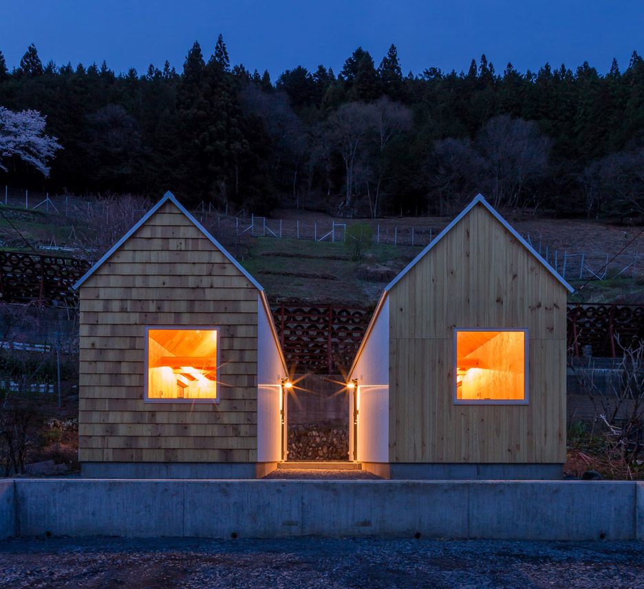 Cedar house micro homes by S Plus One in Japan