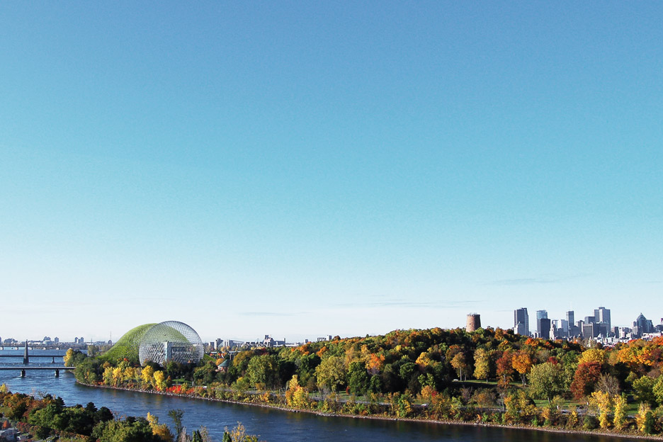Geodesic Dome on Ile Sainte Helene in Montreal Canada public architecture