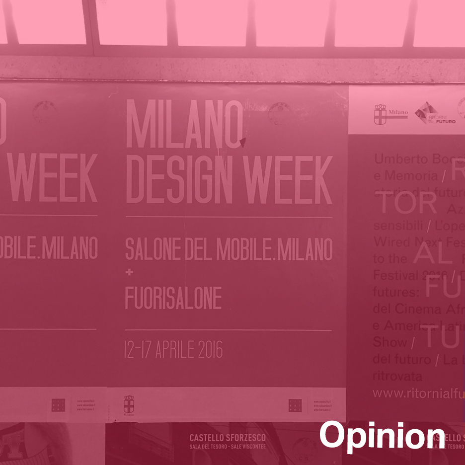 Dezeen editor-in-chief Marcus Fairs' take on Milan design week 2016